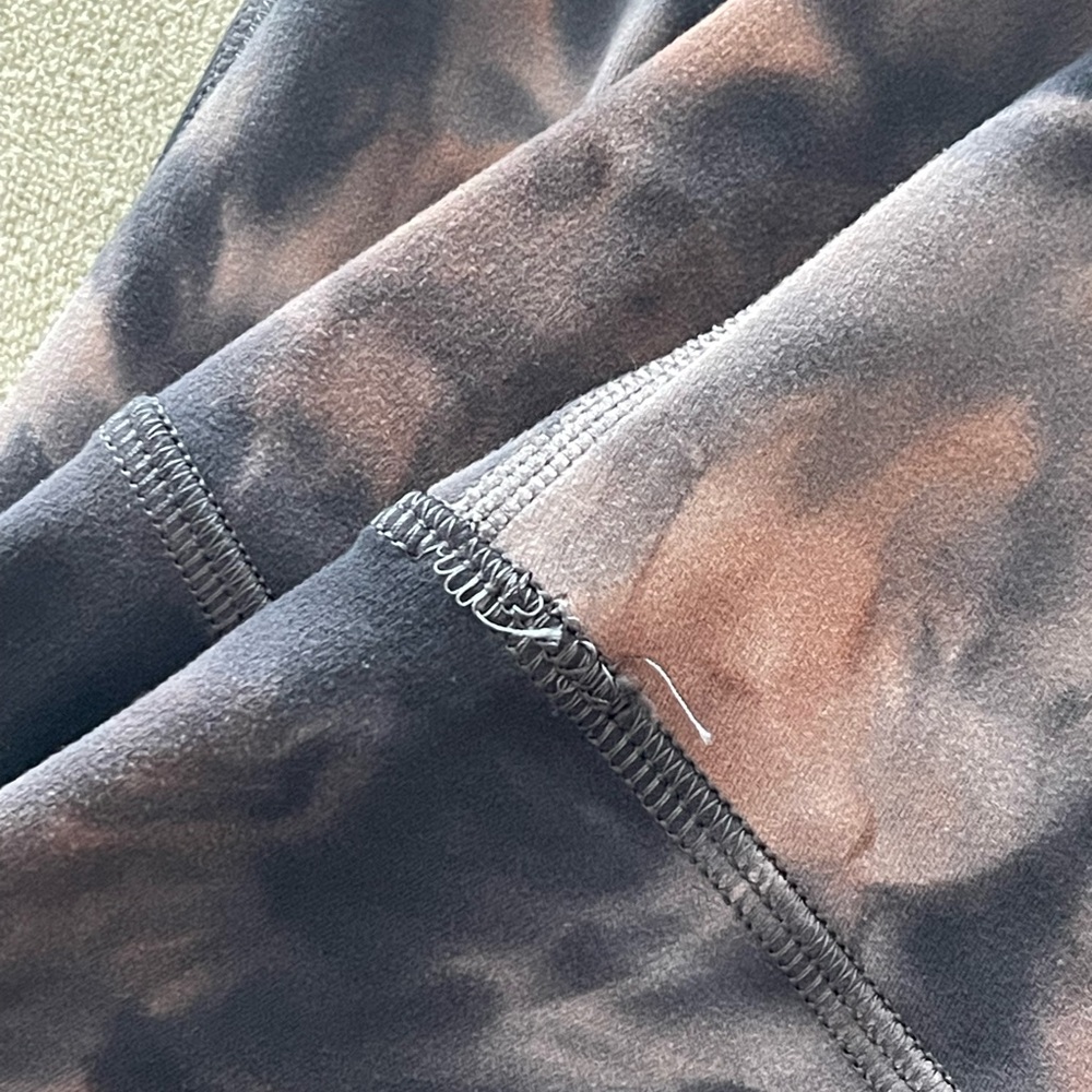 Lululemon align pant 0 diamond dye graphite grey smoky pink guc - Picture 4 of 6